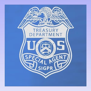 US Treasury Department Special Agent  Badge Lighted Plaque. Police Badge, Personalized Badge Lighted Plaque