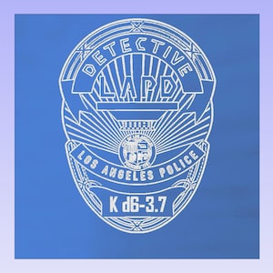 Insignia Blade Runner 2049 Oficial K Cold LAPD Placa acrílica iluminada.