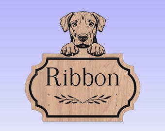 Personalized Catahoula Hound Leash Holder: Engraved Oak Wood Dog Leash Hanger