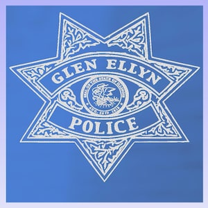Glen Ellyn Illinois Police badge Acrylic lighted plaque, Illinois Police, Police gift