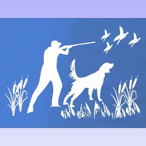 Hunter w/ Setter ,Custom Made Sign, Edge lit acrylic Sign
