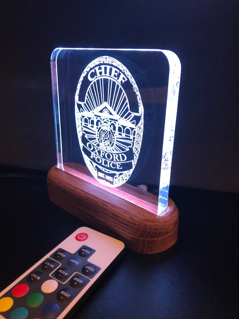 Oxford Alabama Police Badge Acrylic Lighted Plaque. Police - Etsy