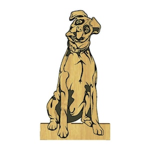 Boxer Paper Towel Holder, Wood standing Paper Towel or Toilet Paper holder engraved on solid oak