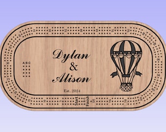 Custom Cribbage Board, Personalized Cribbage Board,Solid Wood Cribbage,Wedding Gift, Anniversary Gift, Cottage Sign