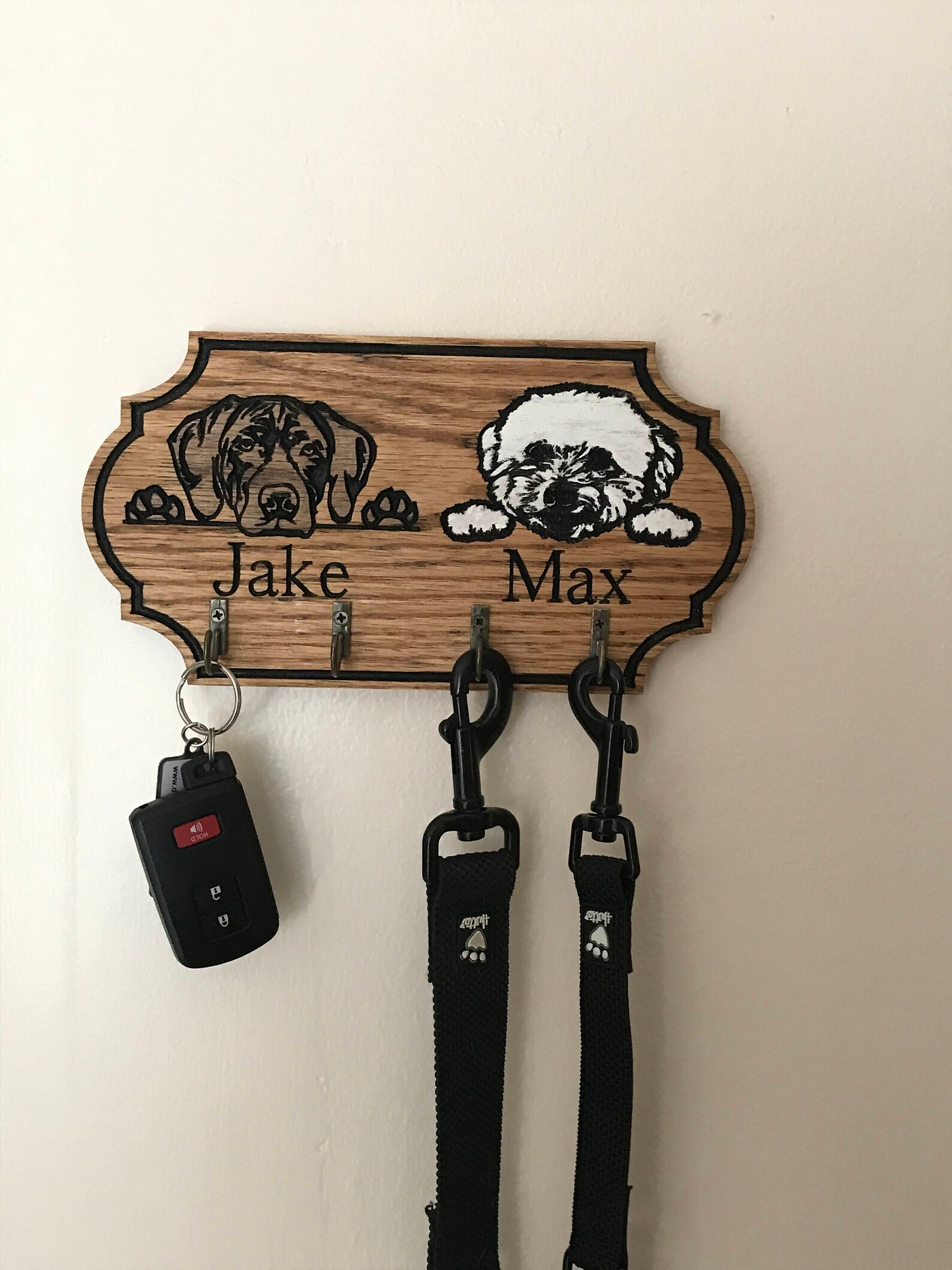Personalized Dog Leash Holder Leash Holder Dog Leash Hanger Etsy Canada