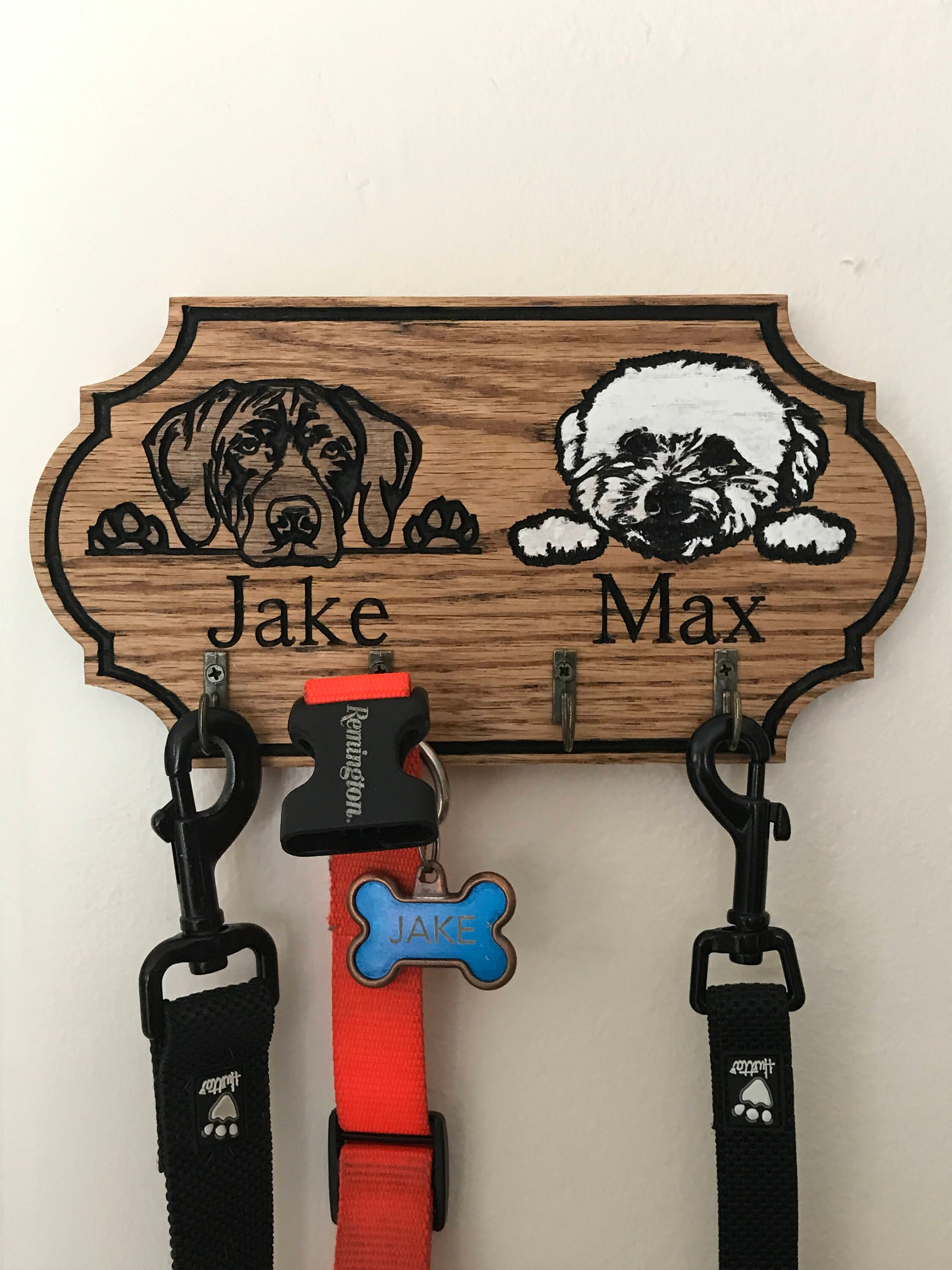 Personalized Dog Leash Holder Leash Holder Dog Leash Hanger Etsy