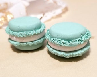 Mint Green Macaron Earrings / Macaron Earrings / Dangle Earrings / Hanging Earrings