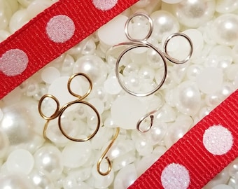 Mickey Mouse Wire Wrapped Ring, custom size