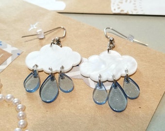 Chunky Rain Cloud Earrings