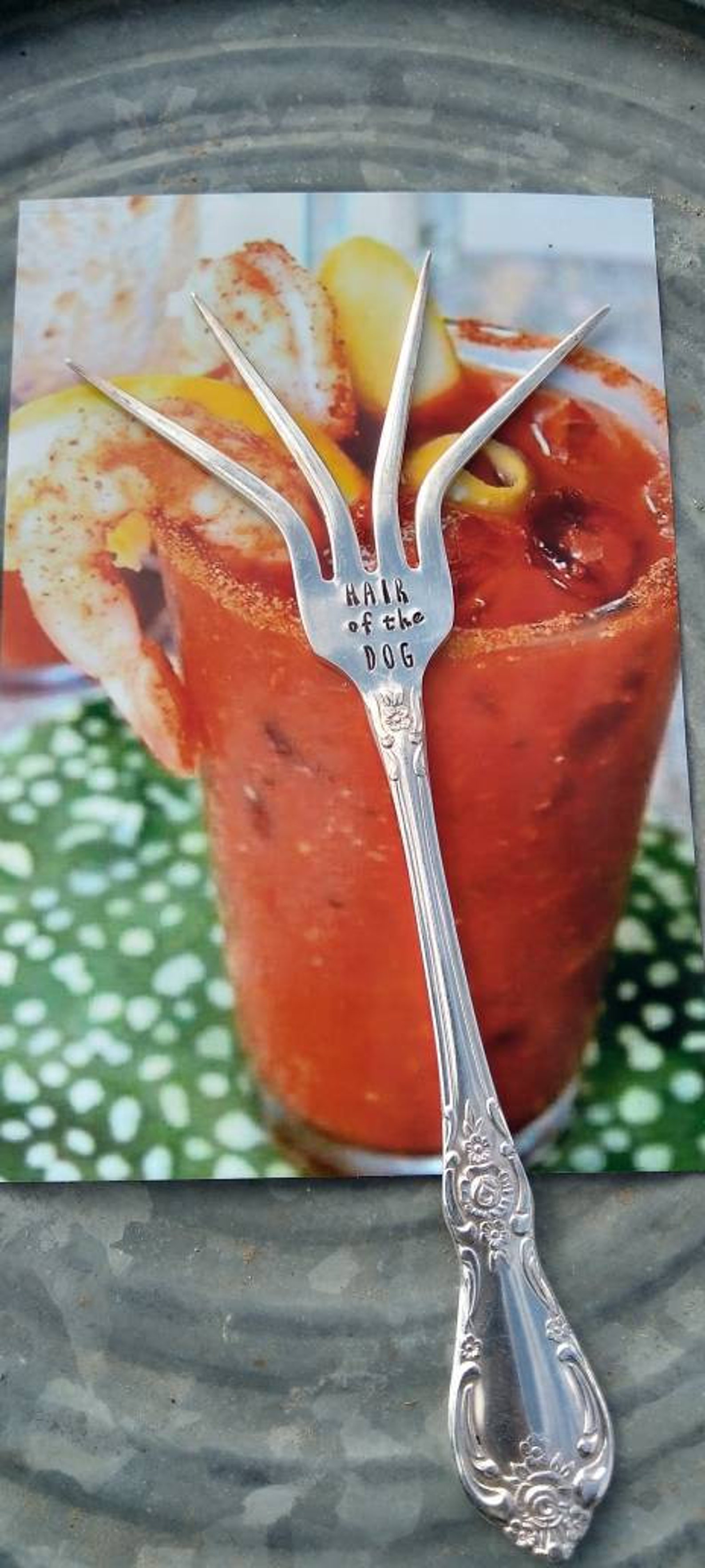 Bloody Mary Fork Breakfast of Champions Hair of the Dog Etsy