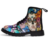 Dia De Los Muertos Boots Sugar Skull Boot Halloween Boots Calavera Girl La Catrina shoes