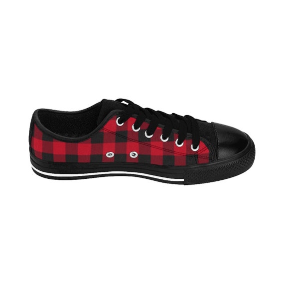 buffalo plaid canvas shoes