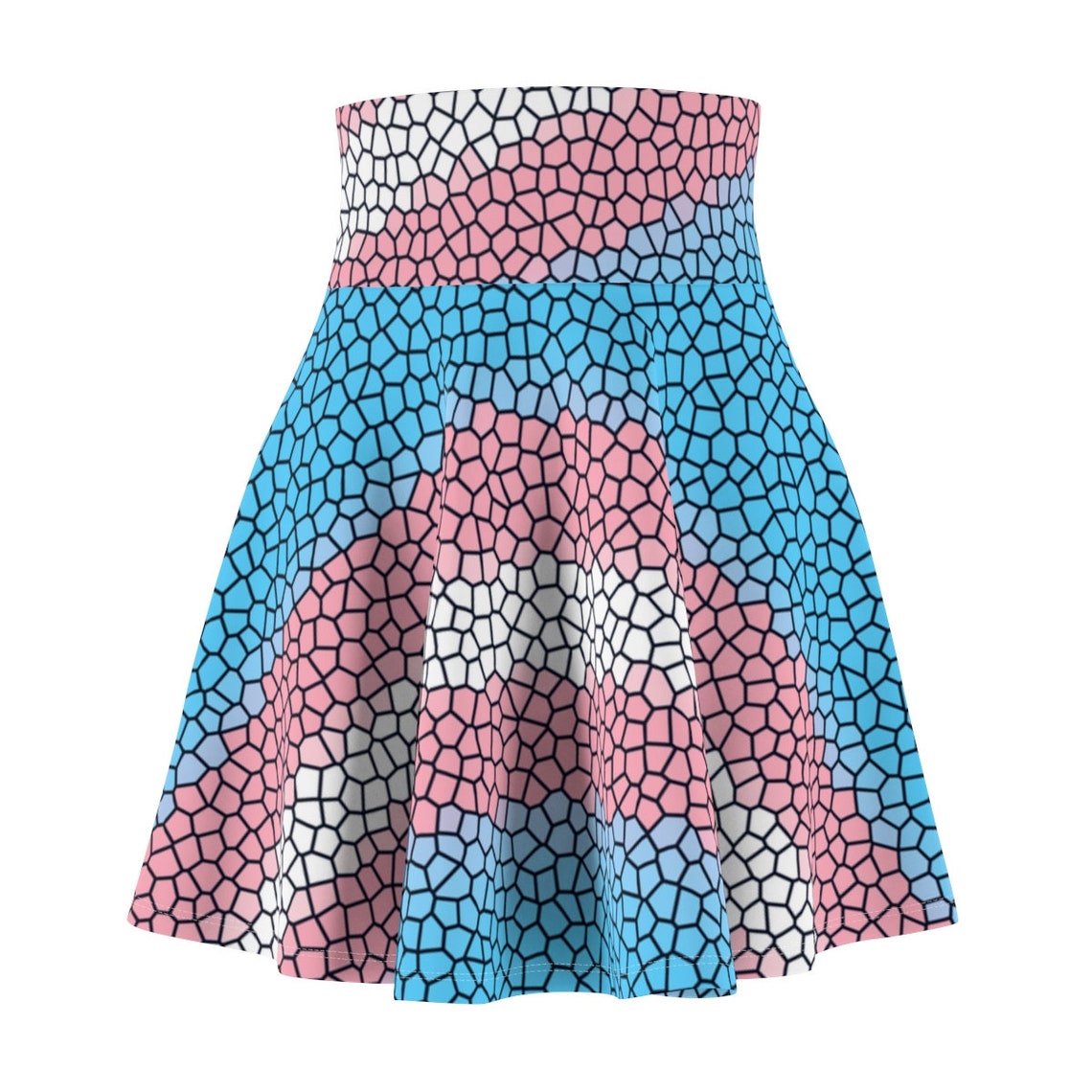 Transgender Pride Skater Skirt Trans Flag Mosaic Pattern - Etsy