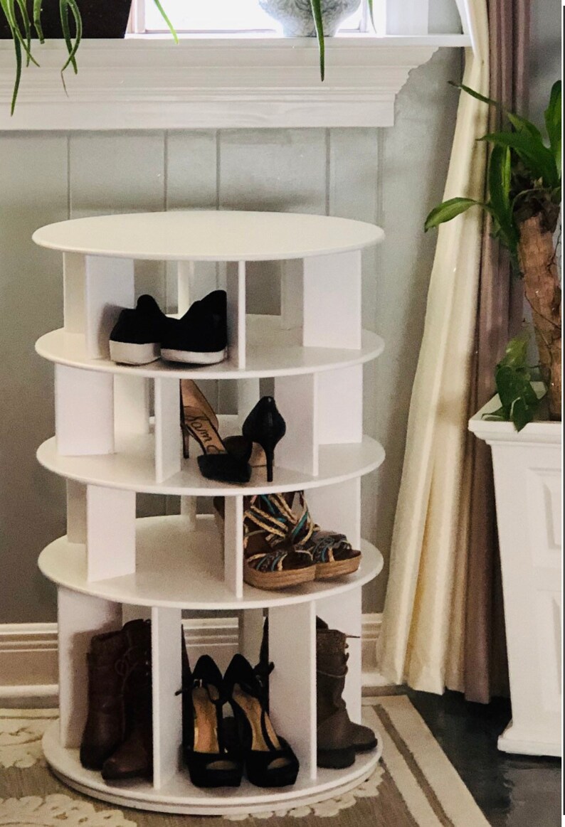 360 Degree Revolving Organizer Shoe Display Etsy