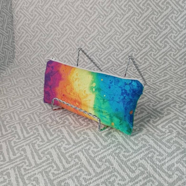 Rainbow Galaxy, Pipe Pouch, Padded pouch, Color Variation, Case, Glass Pipe Case, Pipe Cozy, 6.5"×3" Medium sized