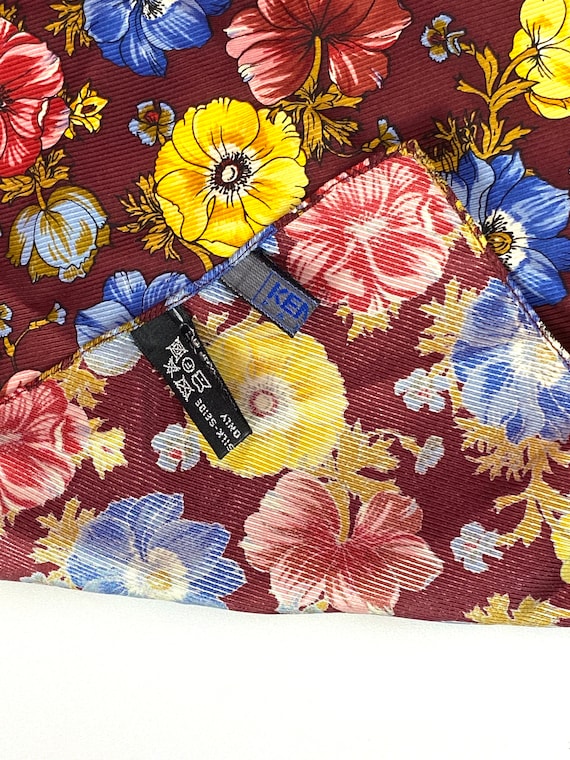 Scarf Vintage Kenzo Silk Scarf Authentique Vintage KENZO Beautiful