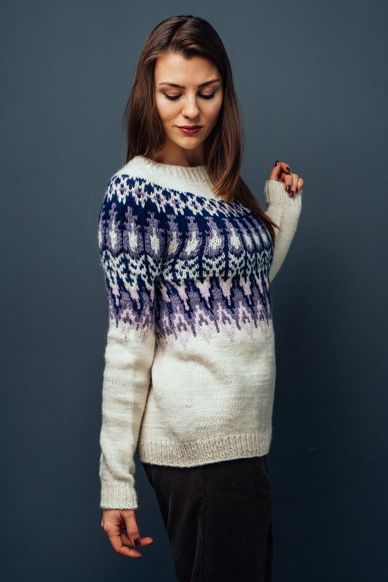 Maglioni Di Lana Fatti A Mano Spiegazioni Maglione di lana islandese. Lopapeysa fatto a mano. Maglione | Etsy