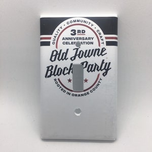 Chapman Crafted Beer Old Towne Block Party Craft Beer Light Switch Cover Single 1 Gang