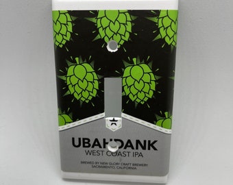 New Glory Craft Brewery Ubahdank Beer Label Light Switch Switchplate Cover Craft Beer Label 1 Gang