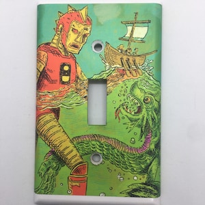 Aeronaut Brewing Surface Wave Pale Kellerbier Light Switch Plate Cover Switchplate Craft Beer Bottle Single 1 Gang
