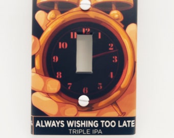 Institution Brewing Beer Label Light Switch Plate Cover