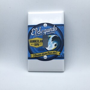 El Segundo Brewing Hammerland IPA Light Switch Plate Cover Switchplate Craft Beer Bottle Single 1 Gang