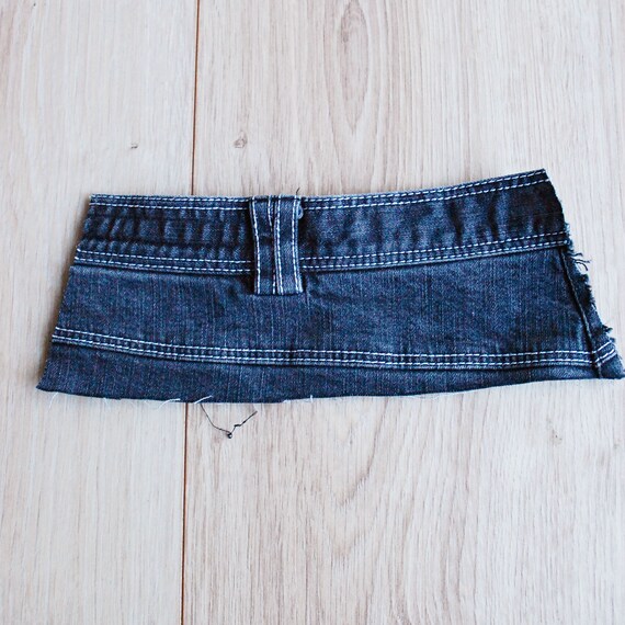 Recycled Jeans Belts 4 Pcs Upcycled Denim Pieces DIY Project