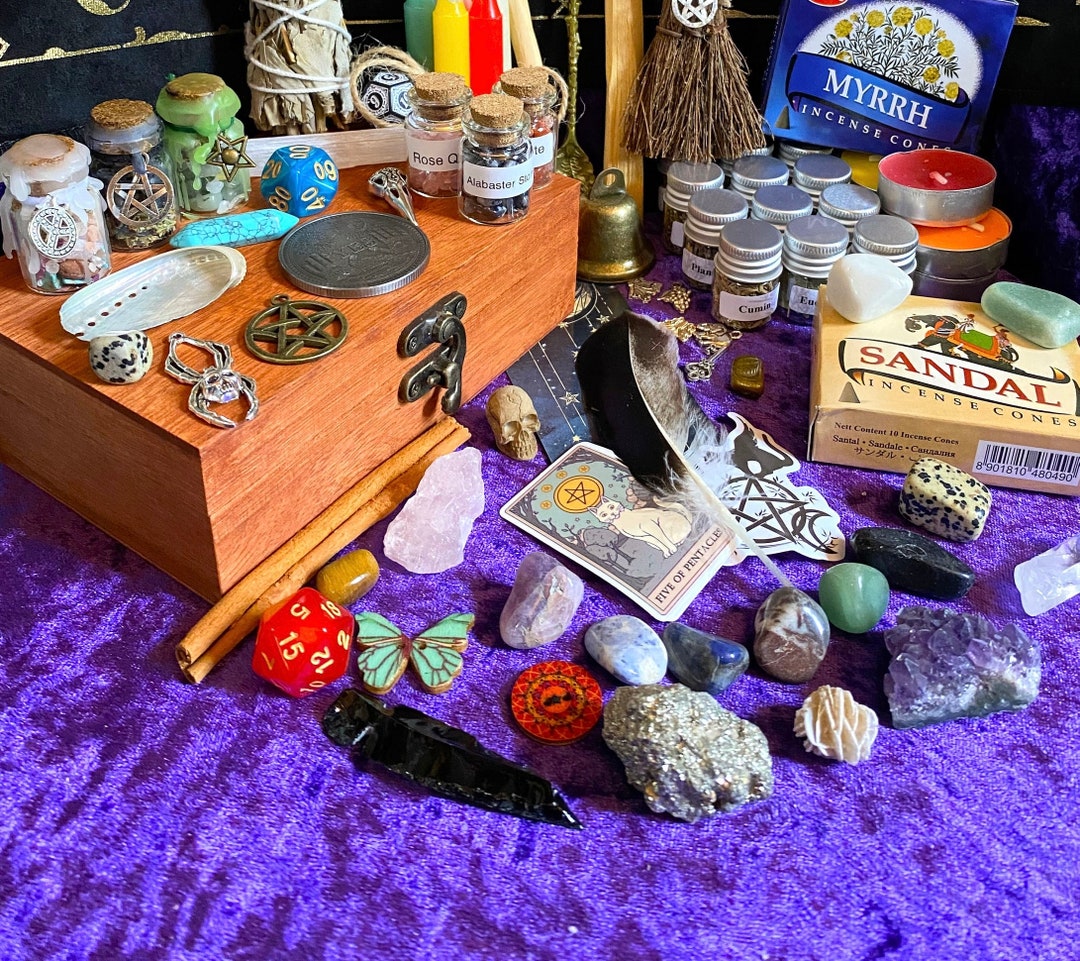 Witch Items Witchcraft Kit XXL 85+ Items, Advanced Witch Kit, Wicca Supplies ...