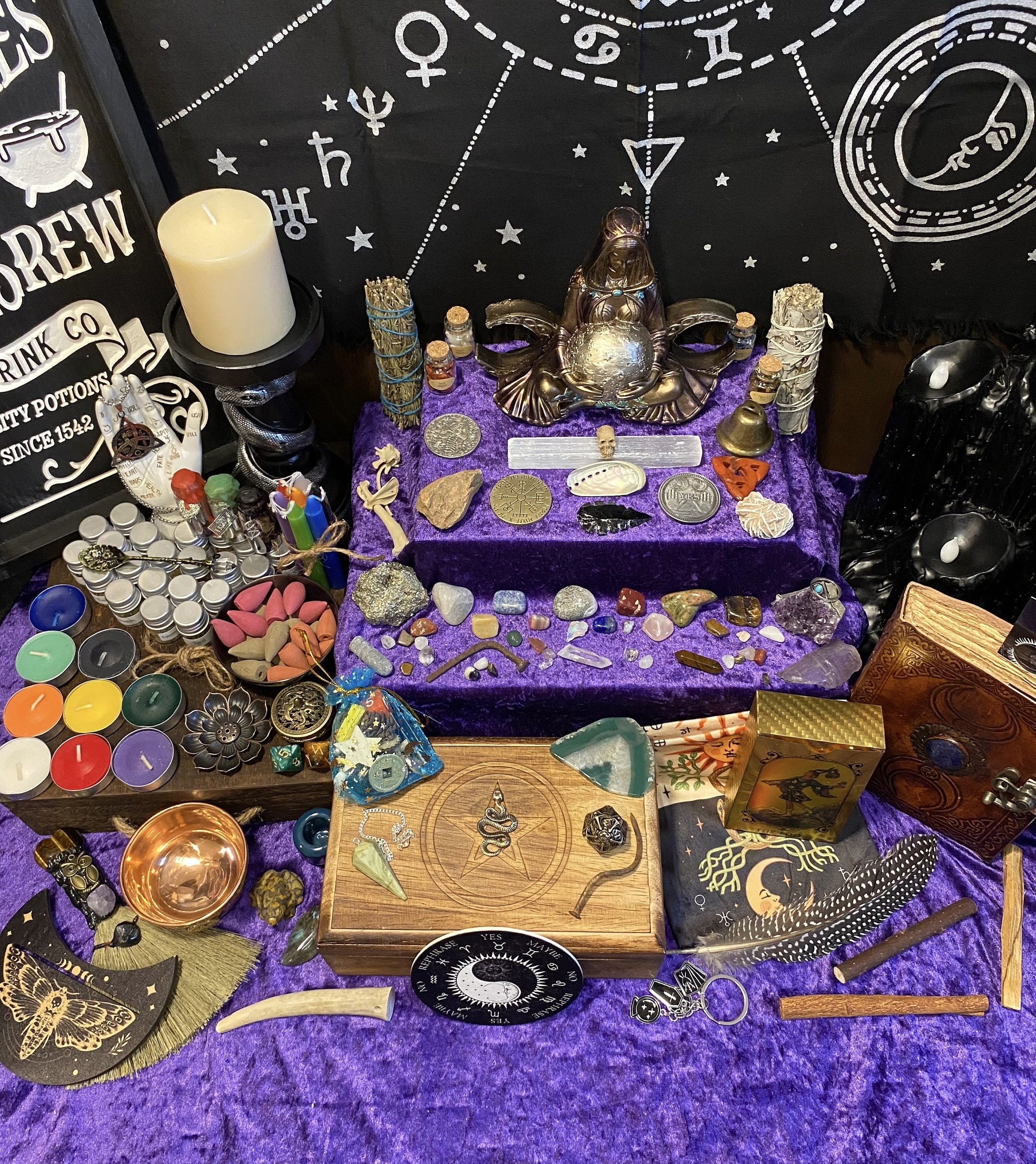 Ultimate Witchcraft Starter Kit: Herbs, Bones, Artifacts & Goddess Statue