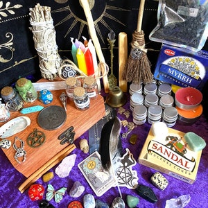 Witch Items Witchcraft Kit XXL 85 Items, Advanced Witch Kit, Wicca Supplies ...
