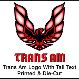 Trans Am Logo With Text  Decal