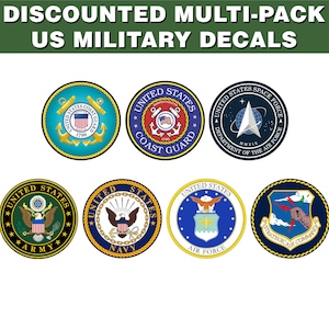 Discounted Multi-Pack US Military Decals