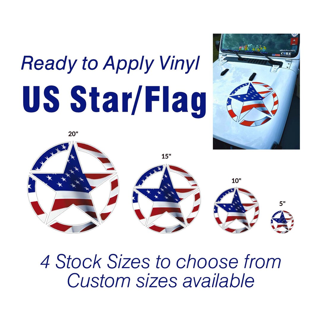 American Star Ready to Apply Vinyl Decal - Etsy