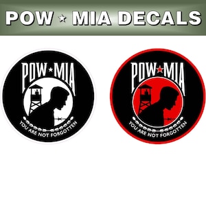 POW-MIA Decals