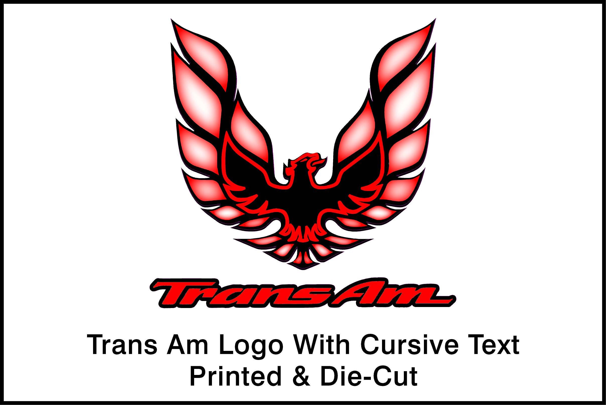 Trans Am Sign Long Trans Am Logo With Script Text Decal - Etsy