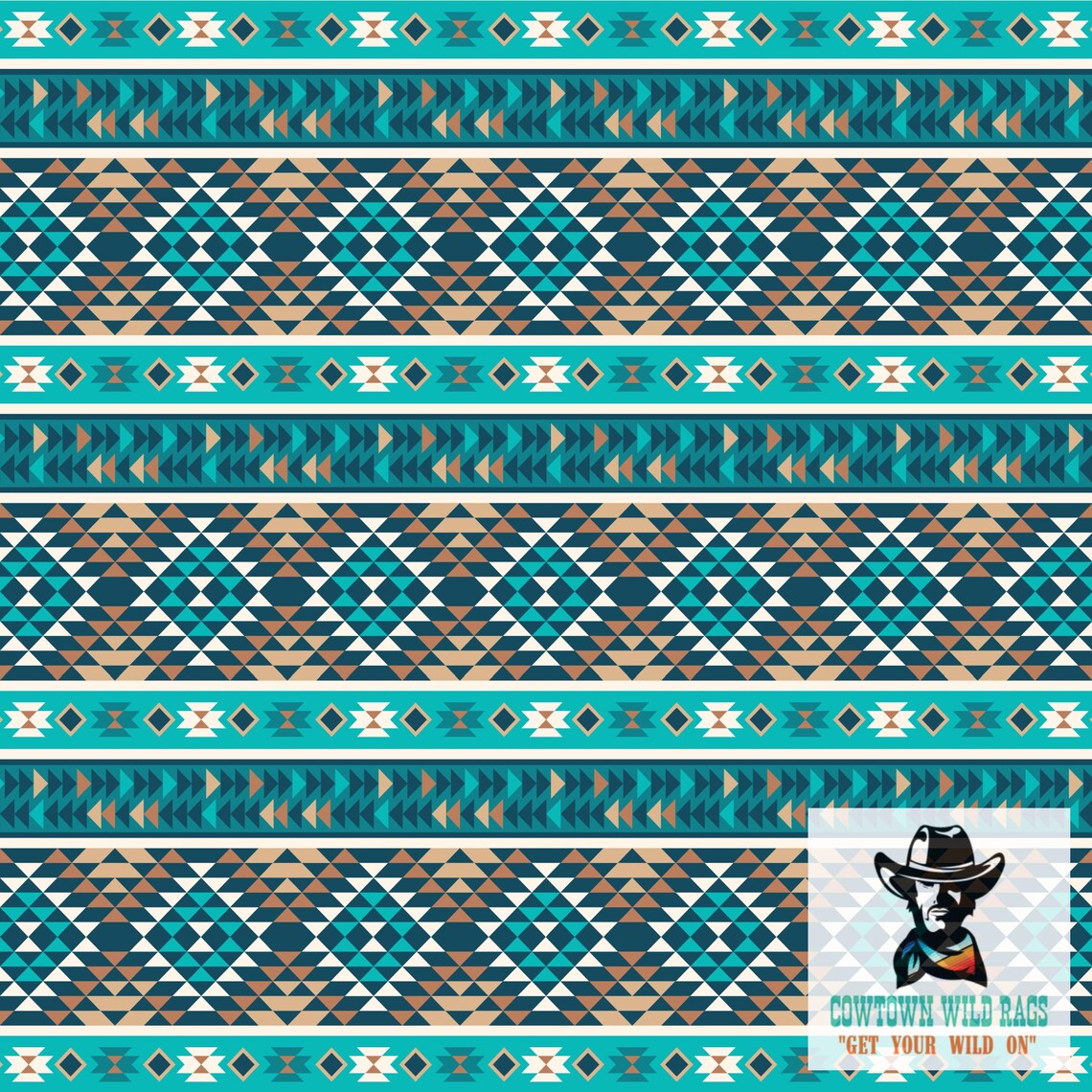 Cowtown Wild Rags - Aztec (trails to Tucumcari) Silk Scarf Wild Rag ...