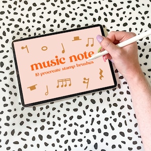 Music Note Procreate Stamps | Procreate Stamp Brush | Stamp for Procreate | Music Stamp | Music Rest Stamp | Procreate Tools | Digital Brush