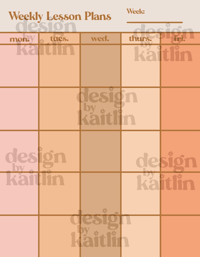 Weekly Lesson Plan Template | Teacher Lesson Plans | Weekly Lesson Plan ...