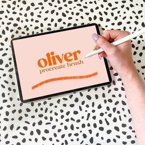 Oliver Procreate Brush | Procreate Brush | Brush for Procreate | Handwritten Brush | Calligraphy Brush | Lettering Brush | Digital Brush
