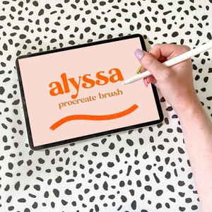 Alyssa Procreate Brush | Procreate Brush | Brush for Procreate | Handwritten Brush | Calligraphy Brush | Lettering Brush | Digital Brush