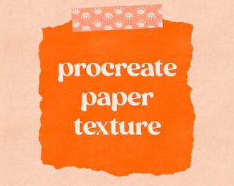 Procreate Paper Texture | Procreate Texture | Paper Overlay | Procreate Brush | Brush for Procreate | Digital Brush