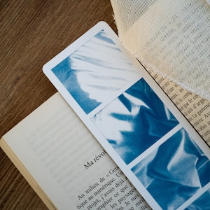 Cyanotype bookmarks blue bookmarks bookmarks silk photo image 1