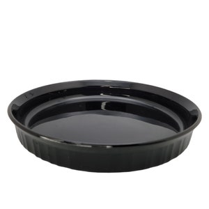 Moule à tarte rond noir classique français Corning Ware, plat à quiche F-3-B EUC image 2