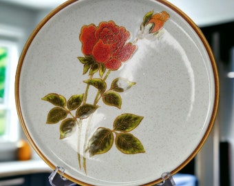 vintage Assiette plate Mikasa Rose Parade Natural Beauty 1976-1977