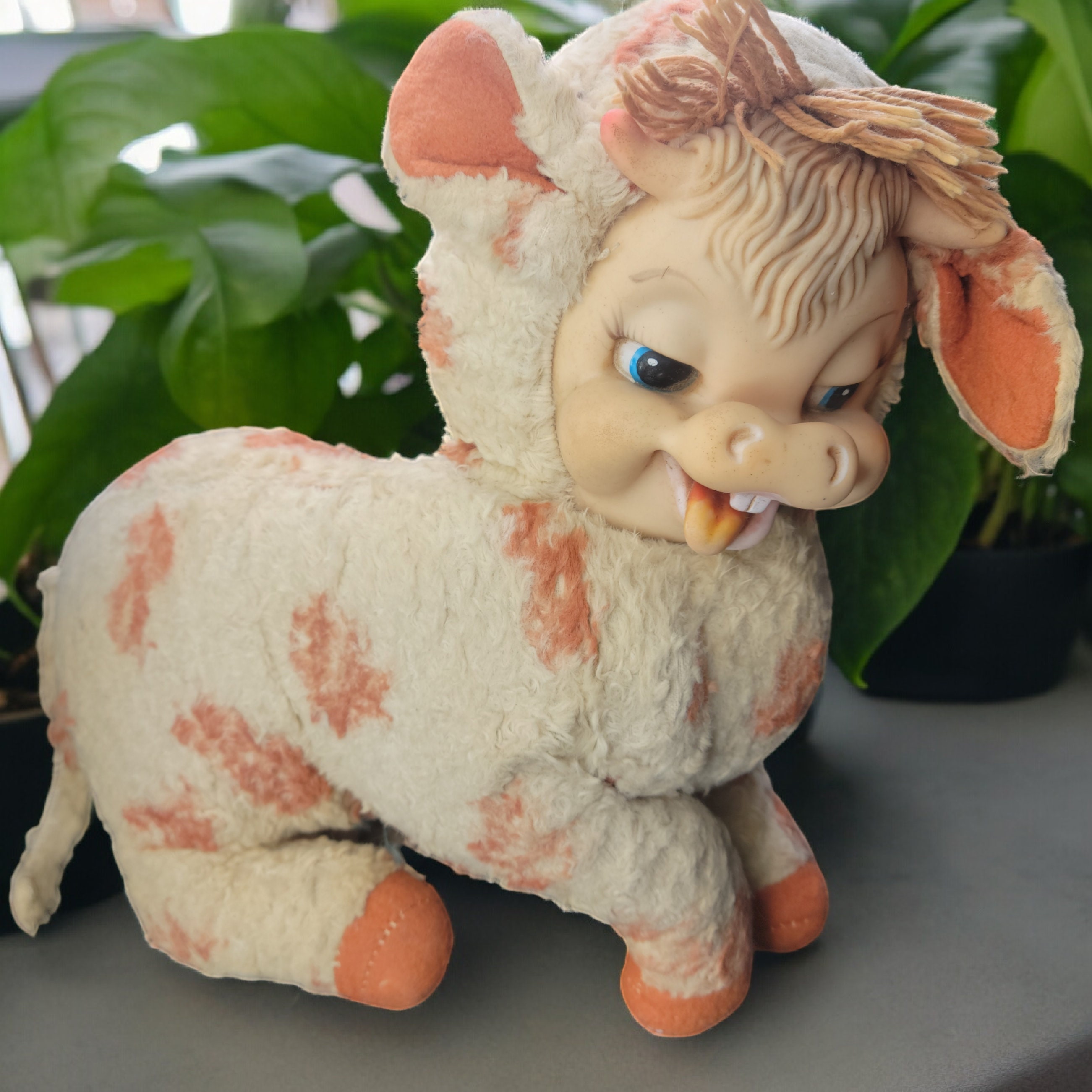 Vintage Rushton Star Creation DAISY BELLE Rubber Face Cow Vintage Rushton Star Creation DAISY BELLE Rubber Face Cow