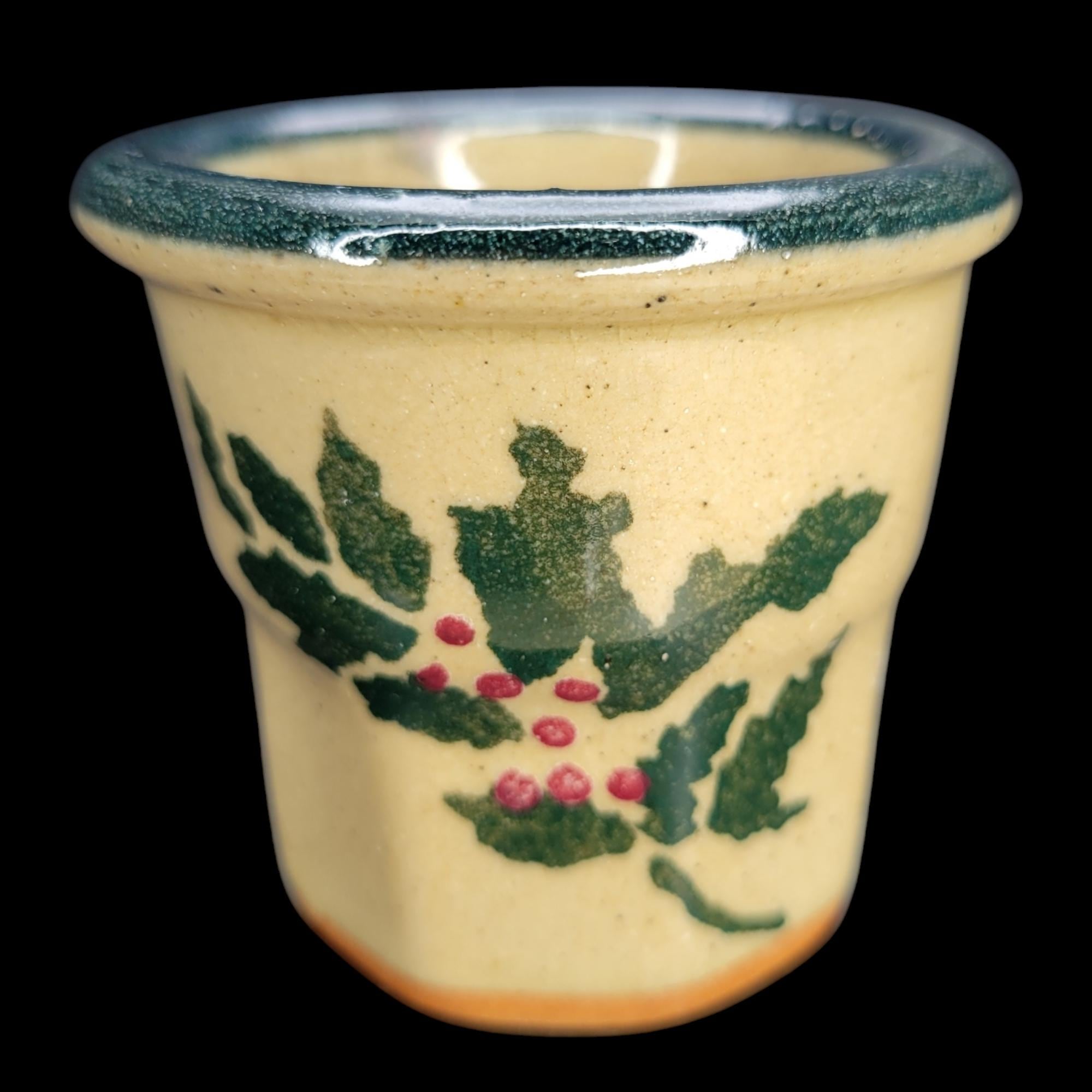 Monroe Salt Works Crock Toothpick Holder Votive Candle Monroe Maine Salt Cellar