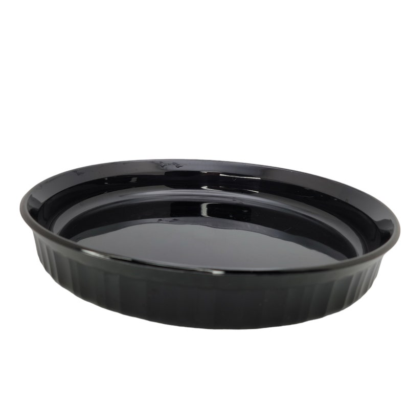 Moule à tarte rond noir classique français Corning Ware, plat à quiche F-3-B EUC image 3