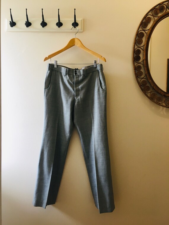 Iconic 70s Vintage Grey Flares Fletcher Jones 'Fle