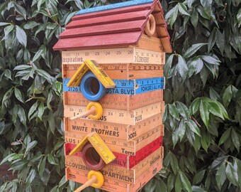 Double Decker Yardstick Birdhouse