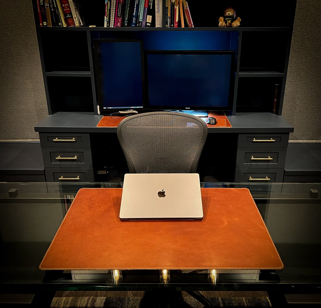 Leather Desk Pads Art Display Mats and Placemats in Horween Etsy